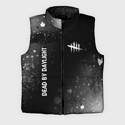 Мужской жилет Dead by Daylight glitch на темном фоне: надпись, с