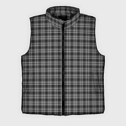 Мужской жилет Черно-белая шотландка