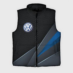Мужской жилет Фольцваген - синяя броня, цвет: 3D-черный
