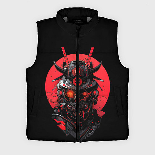 Мужской жилет Демонический самурай / 3D-Светло-серый – фото 1