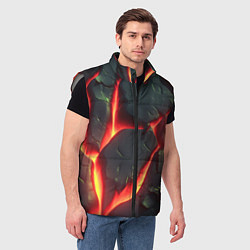 Мужской жилет Красные плиты с лавой, цвет: 3D-светло-серый — фото 2