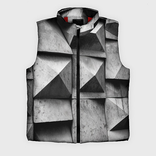 Мужской жилет Каменная оптическая иллюзия / 3D-Красный – фото 1
