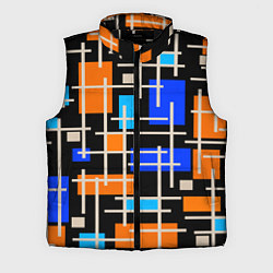 Мужской жилет Разноцветная прямоугольная абстракция
