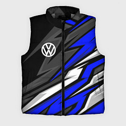 Мужской жилет Volkswagen - Синяя абстракция, цвет: 3D-светло-серый