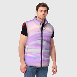 Мужской жилет Рвдужные волны, цвет: 3D-красный — фото 2