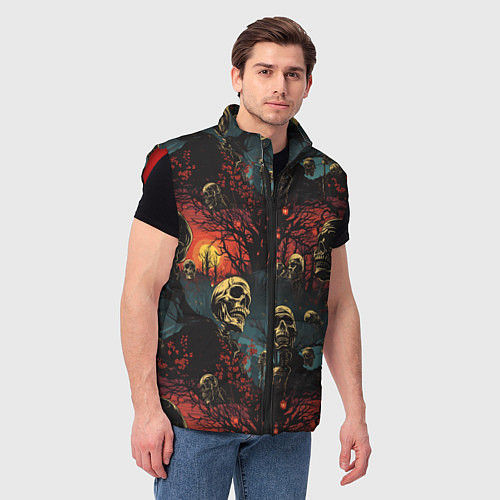 Мужской жилет Нечистый дух / 3D-Красный – фото 3
