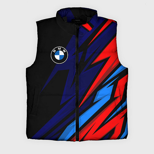 Мужской жилет BMW - m colors and black / 3D-Черный – фото 1