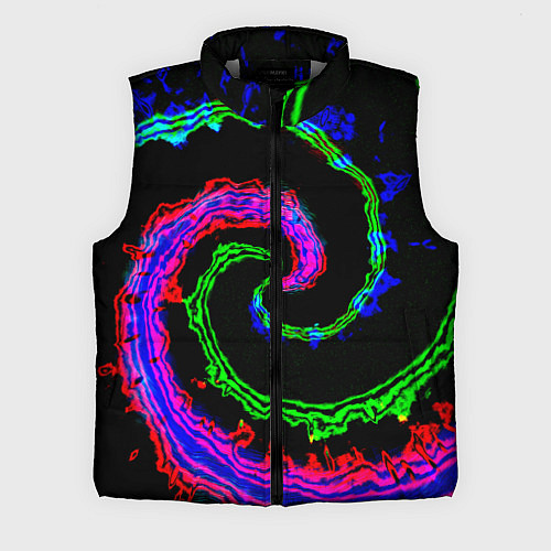 Мужской жилет Тай-дай электро / 3D-Светло-серый – фото 1