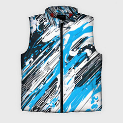 Мужской жилет Спонтанные брызги голубые
