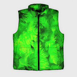Мужской жилет Green abstract texture, цвет: 3D-черный