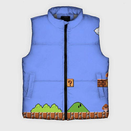 Мужской жилет Первый уровень Марио / 3D-Светло-серый – фото 1