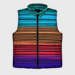 Мужской жилет Разноцветные тонкие линии
