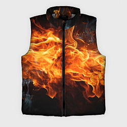 Мужской жилет Black fire style, цвет: 3D-светло-серый