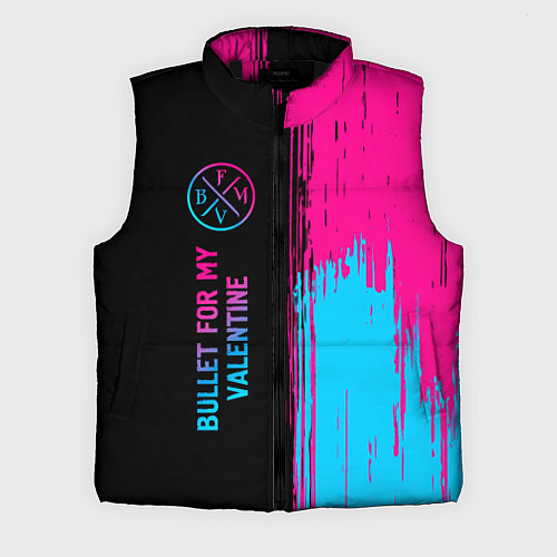 Мужской жилет Bullet For My Valentine - neon gradient: по-вертик / 3D-Черный – фото 1