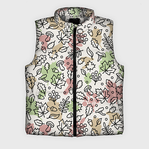 Мужской жилет Осень - бежевый / 3D-Светло-серый – фото 1