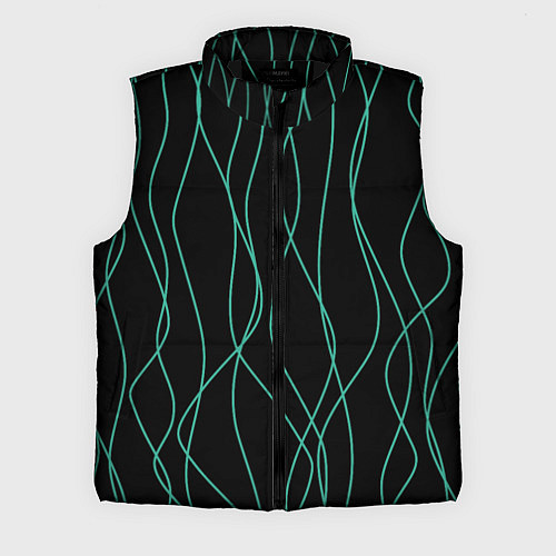 Мужской жилет Чёрный с линиями / 3D-Черный – фото 1