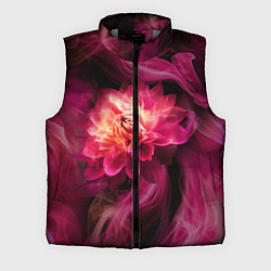 Мужской жилет Розовый цветок в огне - нейросеть, цвет: 3D-светло-серый