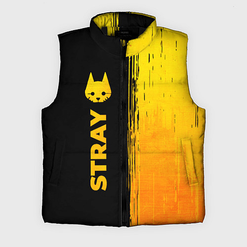 Мужской жилет Stray - gold gradient: по-вертикали / 3D-Черный – фото 1