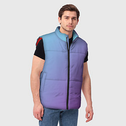 Мужской жилет Градиент - слива в небе, цвет: 3D-красный — фото 2