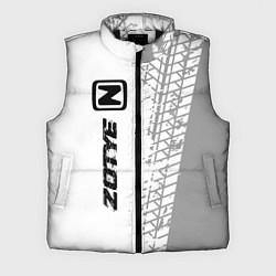 Мужской жилет Zotye speed на светлом фоне со следами шин: по-вер
