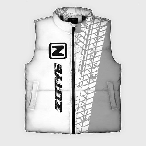 Мужской жилет Zotye speed на светлом фоне со следами шин: по-вер / 3D-Черный – фото 1