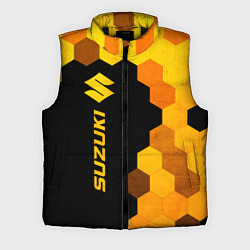 Мужской жилет Suzuki - gold gradient: по-вертикали, цвет: 3D-черный