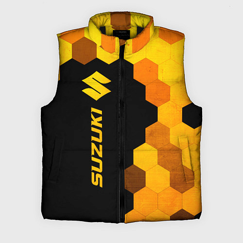 Мужской жилет Suzuki - gold gradient: по-вертикали / 3D-Черный – фото 1