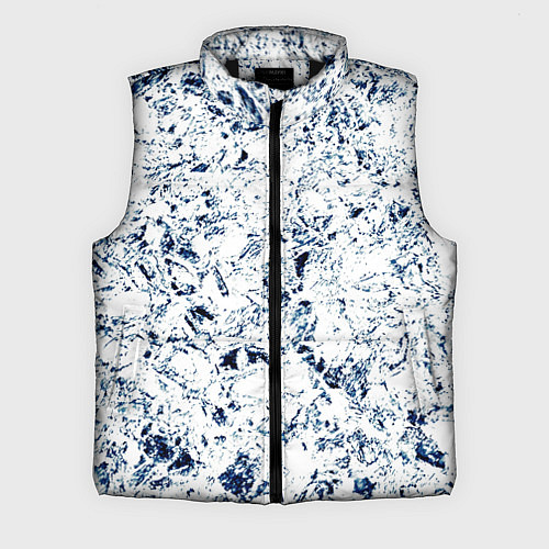 Мужской жилет Паттерн ледяные вершины гор / 3D-Черный – фото 1