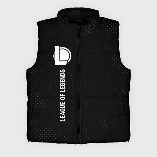 Мужской жилет League of Legends glitch на темном фоне: по-вертик / 3D-Черный – фото 1