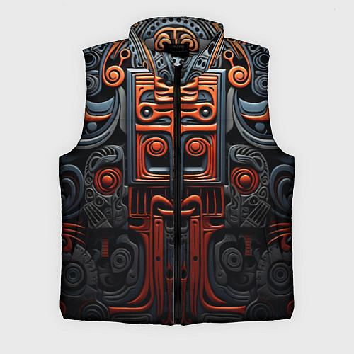 Мужской жилет Арт в этническом стиле / 3D-Светло-серый – фото 1
