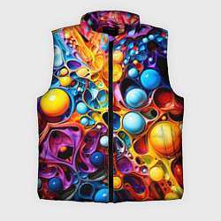 Мужской жилет Космическая фантазия, цвет: 3D-черный