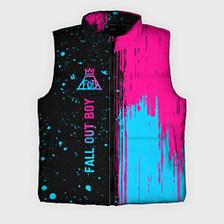 Мужской жилет Fall Out Boy - neon gradient по-вертикали, цвет: 3D-черный