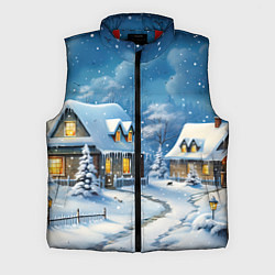 Мужской жилет Новогоднее настроение, цвет: 3D-красный