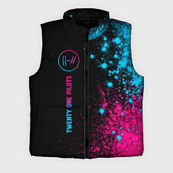 Мужской жилет Twenty One Pilots - neon gradient по-вертикали, цвет: 3D-черный