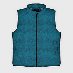 Мужской жилет Бирюзовая текстура имитация меха