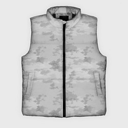 Мужской жилет Светло-серый пятнистый паттерн, цвет: 3D-черный