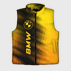 Мужской жилет BMW - gold gradient по-вертикали, цвет: 3D-черный