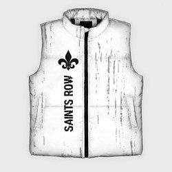 Мужской жилет Saints Row glitch на светлом фоне по-вертикали, цвет: 3D-черный