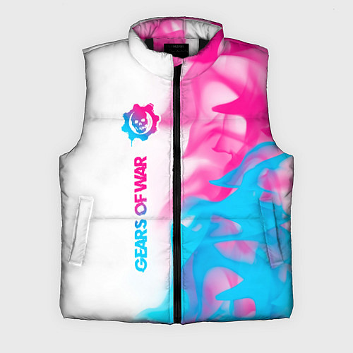 Мужской жилет Gears of War neon gradient style по-вертикали / 3D-Черный – фото 1