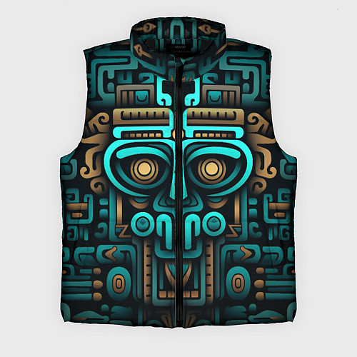 Мужской жилет Орнамент в ацтекском стиле / 3D-Черный – фото 1