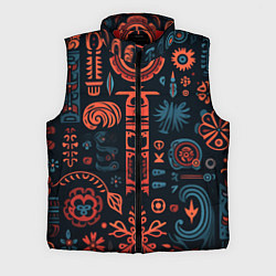 Мужской жилет Абстрактный паттерн в славянской стилистике