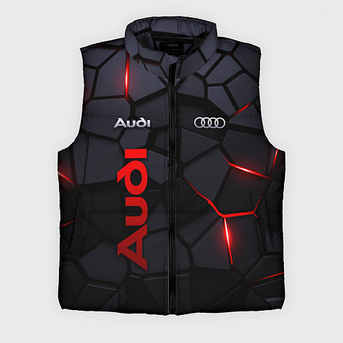Мужской жилет Audi - плиты с эффектом свечения / 3D-Черный – фото 1