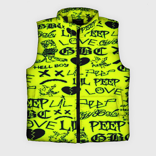 Мужской жилет Lil peep кислотный стиль / 3D-Черный – фото 1