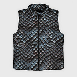 Мужской жилет Паттерн чешуя дракона, цвет: 3D-черный