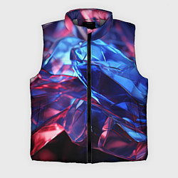 Мужской жилет Синие алмазы, цвет: 3D-светло-серый