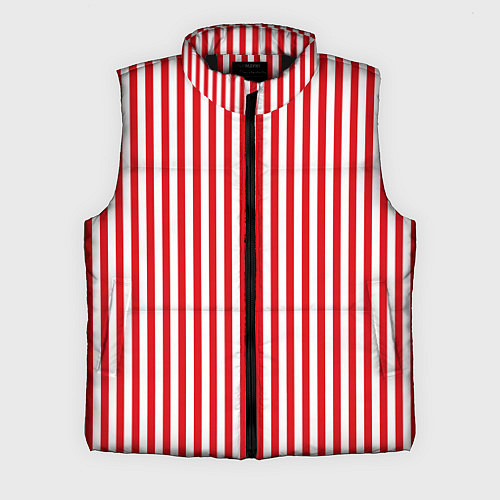 Мужской жилет Красная полоса / 3D-Черный – фото 1