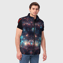 Мужской жилет Космический простор, цвет: 3D-красный — фото 2