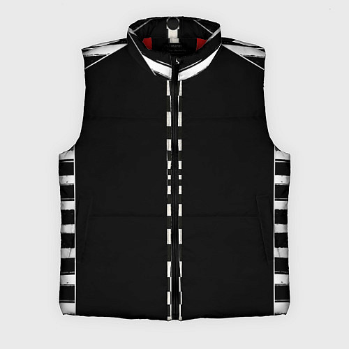 Мужской жилет Иллюзия заполненного пространства черный клетка и / 3D-Красный – фото 1
