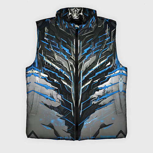 Мужской жилет Киберпанк доспех синий / 3D-Черный – фото 1