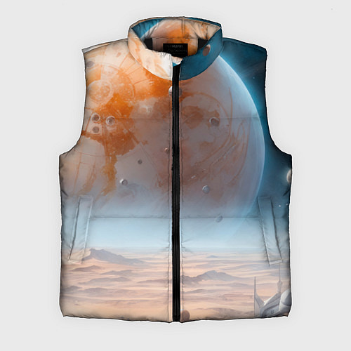 Мужской жилет Космический марсианский пейзаж / 3D-Черный – фото 1